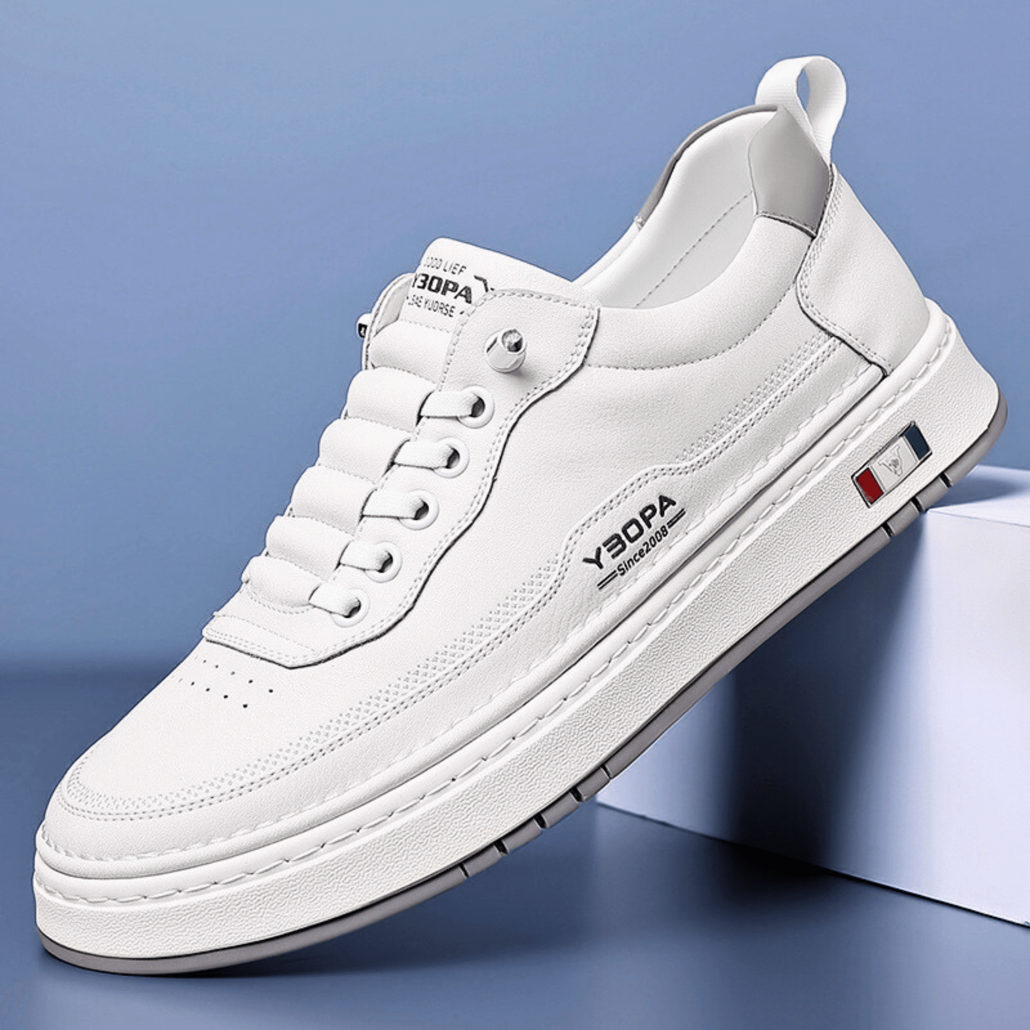 Italian Leather Sneakers - Luxoria