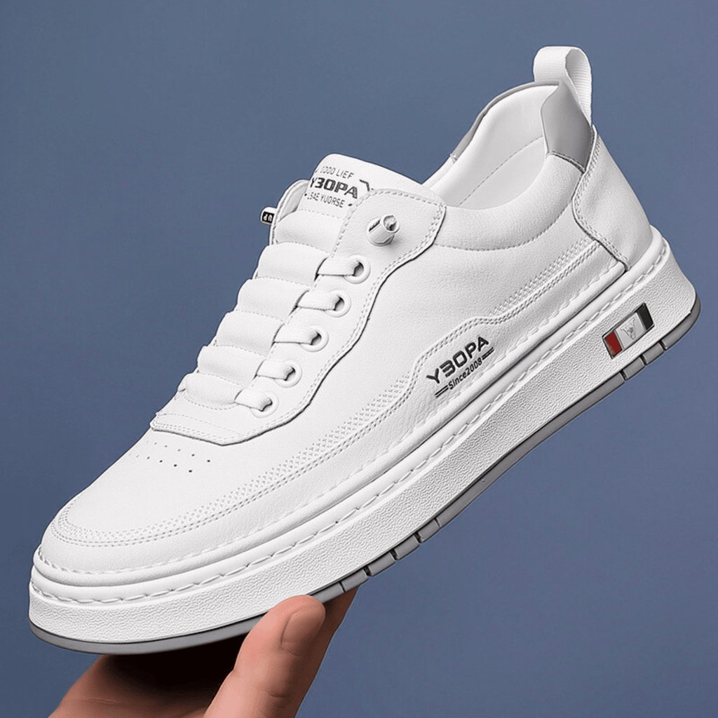 Italian Leather Sneakers - Luxoria