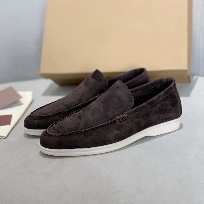 Chic Suede Loafers - Luxoria