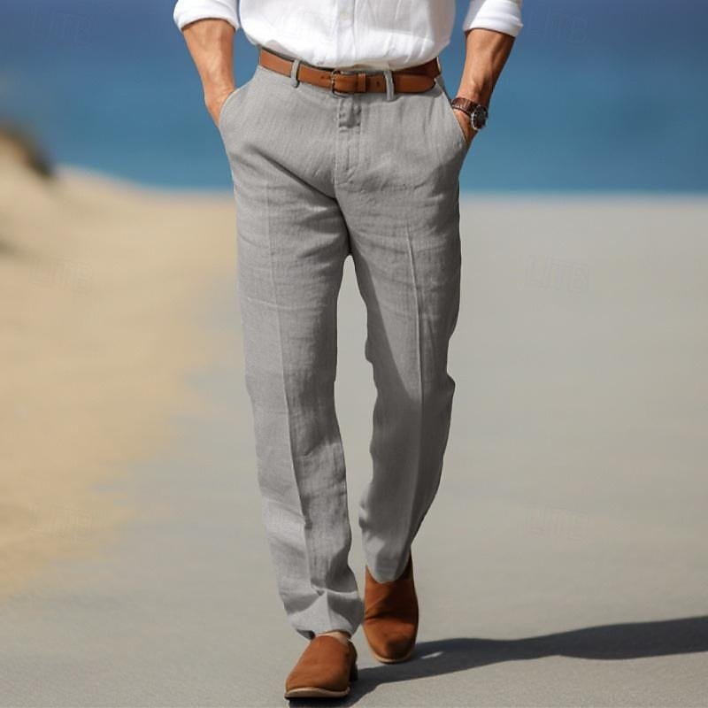 Elegant Linen Pants - Luxoria